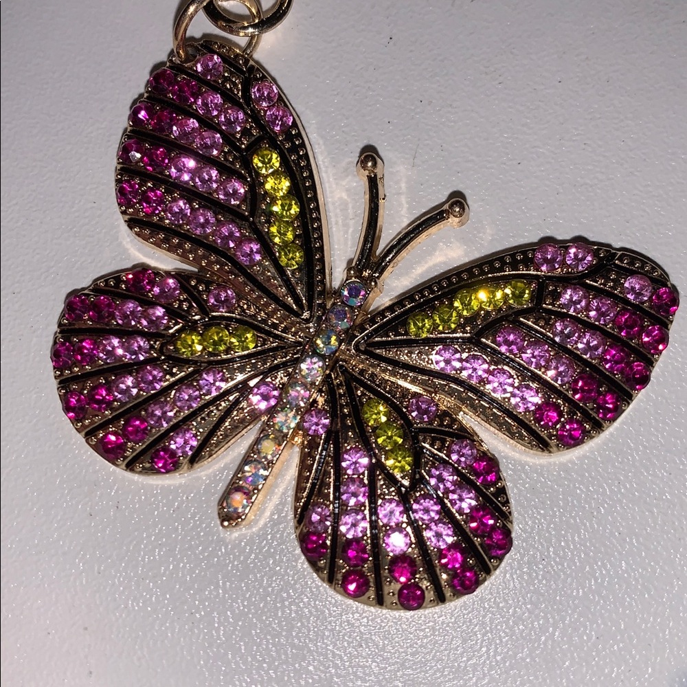Butterfly purse/bag charm Keychain - Picture 3 of 5